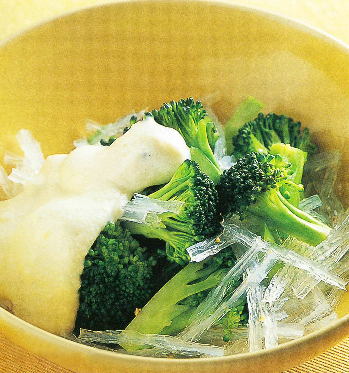2-糸寒天とブロッコリーの豆腐ドレッシングサラダ-寒天生活