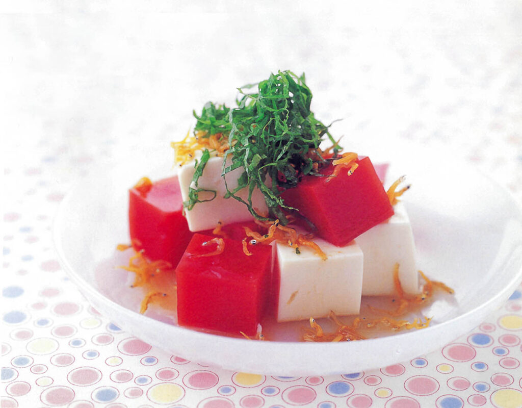 トマトかんと豆腐のサイコロサラダの画像